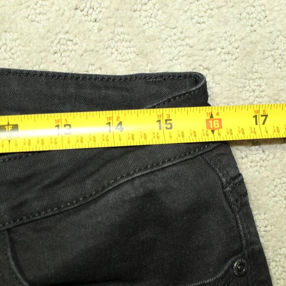 Judy Blue Jeans Leopard Patch Black Skinny Jeans 82168 - Size 15/32 - Picture 6 of 7